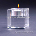 Cube tealight candle holder crystal decoration